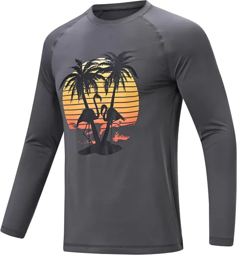 Vista 26 de Camisetas de natación de manga larga para hombres Rashguard UPF 50+ Camisa de protección solar UV Atlética Entrenamiento Correr Senderismo Camiseta