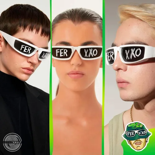 Vista 2 de Gafas Ferxxxo, Gafas del ferxxxo, Feliz cumpleaños ferxxxo, Ferxxxo Merch, Gafas de sol deportivas (blanco)