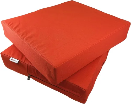 Vista 8 de Paquete de 2 cojines de plataforma de espuma viscoelástica para exteriores de 23 x 23 x 5 pulgadas con funda interna impermeable para muebles