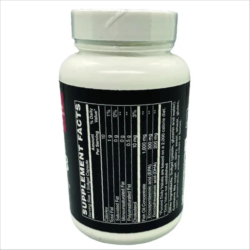 Vista 3 de TOUGH-N-TONE Super Omega-3, aceite de pescado Omega-3 de alta potencia con 300 mg de EPA y 200 mg de DHA