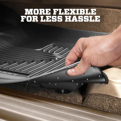 Vista 6 de Husky Liners Alfombrillas Weatherbeater Para Kia Optima 2011-2015 Delanteras y segunda fila, 3 piezas, color negro - 99691