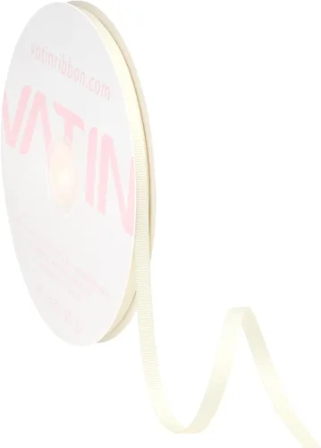 Vista 214 de VATIN Cinta de Grogrén Negra, 1-1/2" x 50 Yardas Continuas, Cinta de Grogrén de Poliéster Negra, Usar para Lazos de Bricolaje, Accesorios