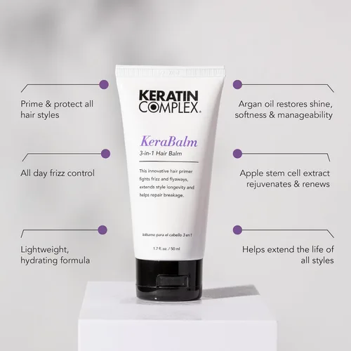 Vista 3 de Keratin Complex Kerabalm - Bálsamo para el cabello multibeneficio 3 en 1, 1.7 onzas