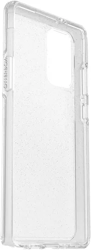Vista 4 de OtterBox Funda para Galaxy Note20 5G Symmetry Series, polvo de estrellas (escamas plateadas/transparente), ultra suave, compatible con carga