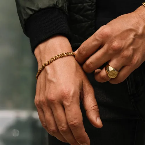 Vista 2 de Love You This Much Pulsera cubana de promesa, regalo romántico para novio, regalo de agradecimiento para novio, bonito regalo pequeño para novio
