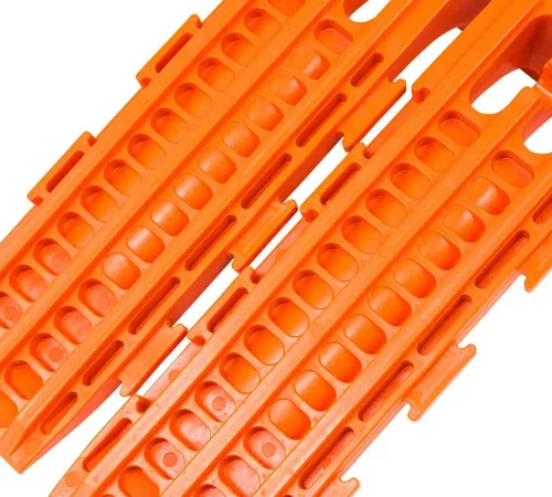 Vista 8 de Mytee Products Patines de neumáticos entrelazados para camión de grúa, camión de auxilio, transportador de vuelco, color naranja (juego de 4 piezas)