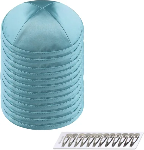 Vista 31 de Zion Judaica Deluxe Satin Kippot Bulk Packs Kippas o Kippa Individual Incluye Clips Kipa Gratis