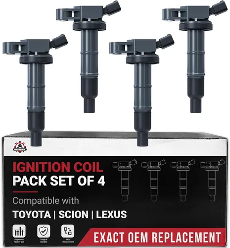 Vista 14 de Juego de 4 bobinas de encendido compatibles con vehículos Nissan e Infiniti - 2007-2017 Altima 2.5L, Sentra, Rogue, Cube, Versa, QX60, FX50, M56