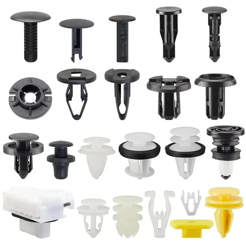 Vista 10 de 70 piezas de clips Tesla, clips de parachoques Tesla, clips de forro de guardabarros Tesla, retenedores de empuje con rivets, 20 tamaños populares
