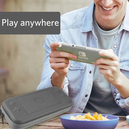 Vista 7 de CoBak Carrying Case for Nintendo Switch Lite - with 1 Screen Protector, 1 Grip Case and 4 Thumb Grip Caps, Ultra Slim Premium EVA Travel Pouch