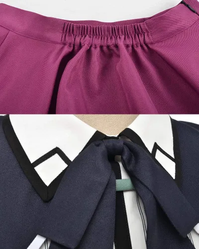 Vista 5 de Haikyuu - Conjunto de uniforme escolar para mujer, disfraz de cosplay, uniforme escolar