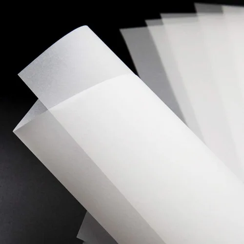 Vista 3 de 50 hojas de papel de calco, 8.5 x 11 pulgadas, bloc de papel de calco para artistas, papel de calco blanco, papel translúcido transparente