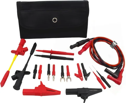 Vista 12 de TH-3-KIT-Base Electrónica Profesional/Kit Electrónico de Conductores de Prueba, Kit de Accesorios de Multímetro, Pinzas de cocodrilo y Sonda