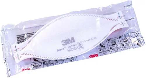 Vista 2 de 3M- Aura 1870+ Niosh Certified - Pack of 20, White