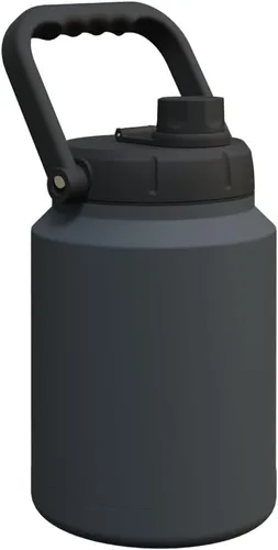 Vista 12 de Asobu Mini jarra de acero inoxidable de doble pared aislada al vacío de 33 onzas con asa de mano completa fácil de transportar y popote desplegable