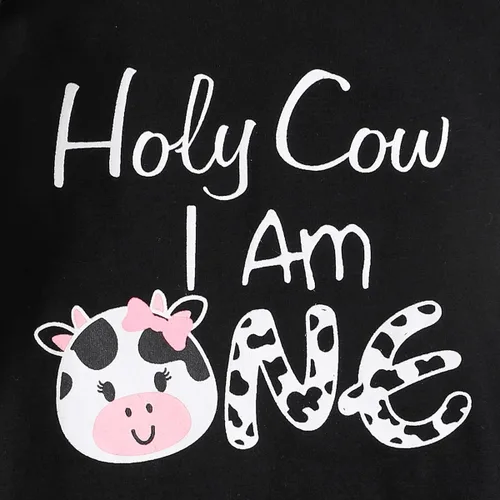 Vista 25 de Traje de primer cumpleaños para niña - Holy Cow I'm One