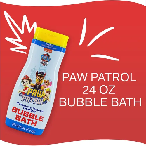 Vista 4 de Paw Patrol Baño de burbujas 24 onzas Raspberry Rescue (24.0 fl oz)