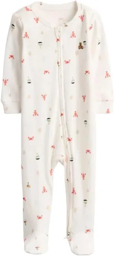 Vista 23 de GAP Traje de una pieza unisex para bebé con cremallera bidireccional y pies