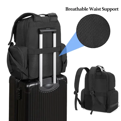 Vista 5 de PGmoon Console Backpack Compatible with PS5Xbox OneOne SXbox 360, Travel Carrying Case Bag with Protective Liner Fits 15.6" Laptop, Headset