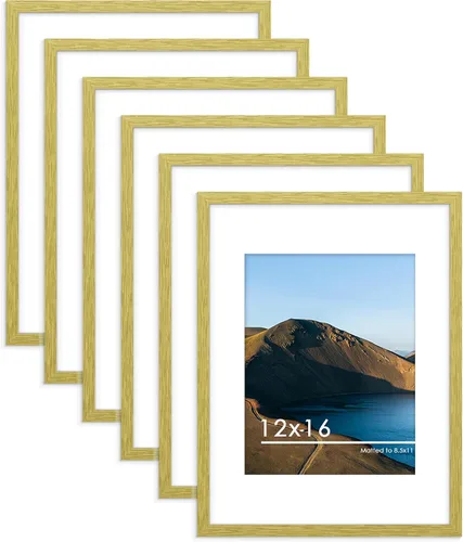 Vista 31 de PEALSN - Juego de 6 portarretratos de 5 x 7 pulgadas para fotos de 4 x 6 pulgadas con paspartú/5 x 7 pulgadas sin paspartú, para montaje en Negro