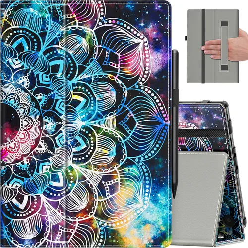 Vista 12 de VORI Funda para tableta Amazon Kindle Fire HD 10 (13ª/11ª generación 2023/2021) y Fire HD 10 Plus – Funda plegable delgada con función