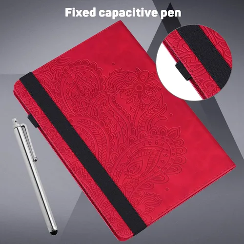 Vista 21 de ALILANG Funda para Xiaomi Redmi Pad de 10.61 pulgadas 2022 con lápiz capacitivo, múltiples ángulos de visión con soporte de piel sintética