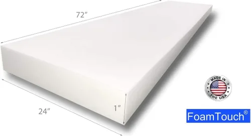 Vista 2 de Cojín de espuma de tapicería Foamtouch fabricado en EE. UU.