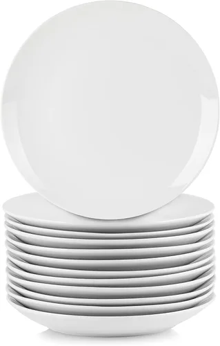 Vista 7 de 10 Strawberry Street 7" Catering Coupe - Cuenco para cereales, juego de 12, color blanco