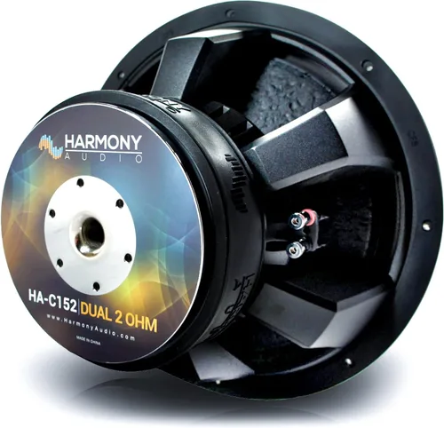 Vista 4 de Harmony Audio HA-C152 Car Stereo Competition Carbon 15" Sub 2800W Dual 2 Ohm Subwoofer Nuevo