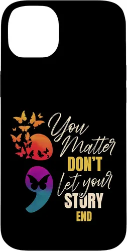 Vista 15 de Semicolon Mental Health Awareness Prevention Case for iPhone 17