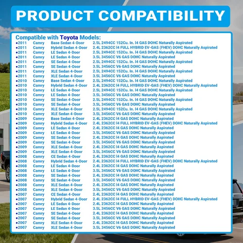 Vista 3 de 7440406040 Kit de retención de batería compatible con Toyota Camry 2007-2011 2.4L 3.5L Soporte de batería y gancho J y pernos
