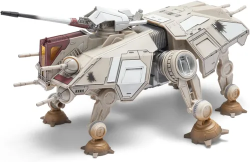 Vista 5 de Star Wars Micro Galaxy Squadron at-TE - vehículo de seis patas de 9 pulgadas con deslizador de 2,5 pulgadas y cinco accesorios de microfiguras