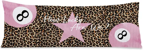 Vista 16 de Funda de almohada de cuerpo de 8 bolas con estampado de leopardo rojo a la moda, 20 x 54 pulgadas, decoración de habitación de guepardo, bota roja