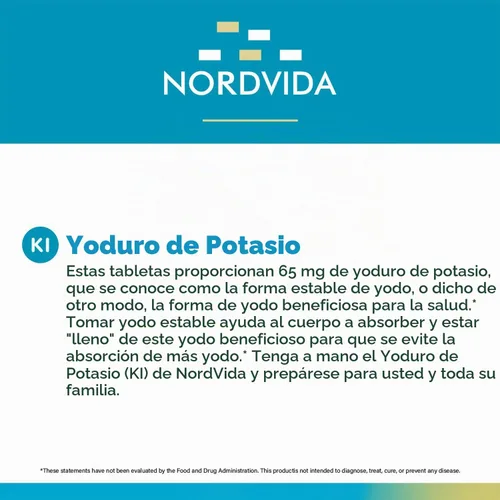 Vista 3 de Tabletas de yoduro de potasio de 65 mg, kit de emergencia, pastillas de yoduro, kit de supervivencia, tabletas de yoduro de potasio (KI), soporte