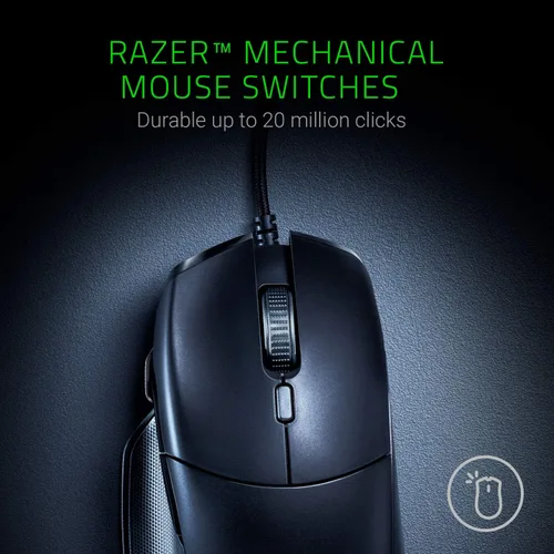 Vista 6 de Razer Basilisk Essential Mouse para juegos sensor óptico de 6400 DPI - Iluminación Chroma RGB - 7 botones programables - Interruptores mecánicos
