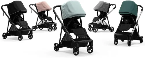 Vista 9 de Thule Cochecito de bebé Shine, características de cochecito de tamaño completo, diseño compacto y ligero, asiento reversible, cesta de Mezcla
