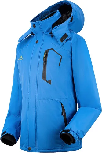 Vista 7 de FTIMILD Men's Ski Jacket Waterproof Warm Winter Mountain Windbreaker Hooded Raincoat Snow Jackets