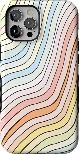 Vista 78 de Casely Funda para iPhone 12 Pro Max Always Vibing Retro Diseño protector audaz Diseño compatible con MagSafe