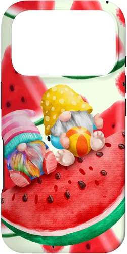 Vista 30 de Summertime with My Gnomies Watermelon Retro Beach Summer Case for iPhone 17
