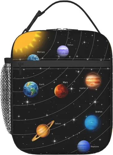 Vista 14 de Miaoquhe Lonchera de béisbol para hombres, bolsa de béisbol con bandera estadounidense para mujeres, bolsa de almuerzo para niños, bolsa de almuerzo