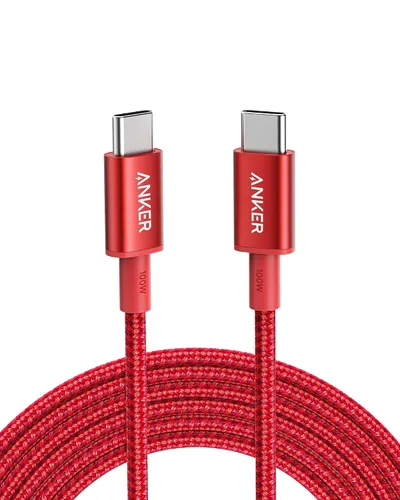 Vista 14 de Anker Cable USB C a USB C, cable de carga tipo C de carga rápida (3.3 pies + 6 pies + 10 pies, 100 W), para iPhone serie 17, MacBook y más (negro)