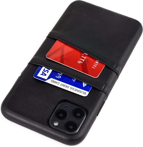 Vista 15 de Dockem Funda tipo cartera para iPhone 11: Placa de metal integrada para montaje magnético y 2 ranuras para tarjetas de crédito (padres)
