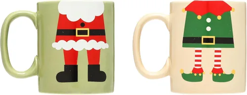 Vista 7 de Pearhead Bah Hum Bug - Taza de café de Navidad, decoración del hogar de temporada, ideas de regalo para rellenar calcetines, apta para microondas