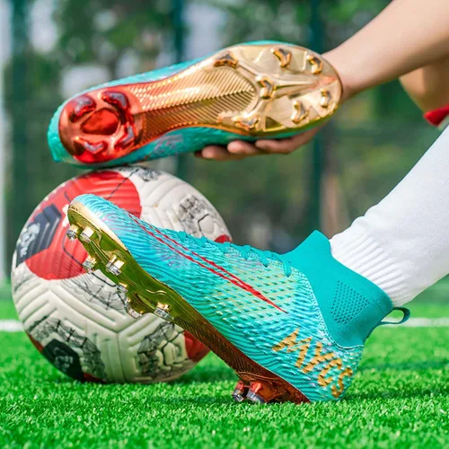 Vista 5 de Zapatos deportivos de fútbol para niños y hombres, tenis de fútbol para equipo de fútbol, ligeros, para correr, al aire libre, cómodos