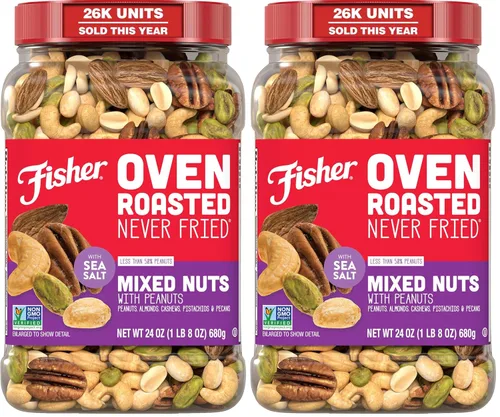 Vista 12 de FISHER Oven Roasted Never Fried - Mezcla de frutos secos asados al horno, nunca fritos