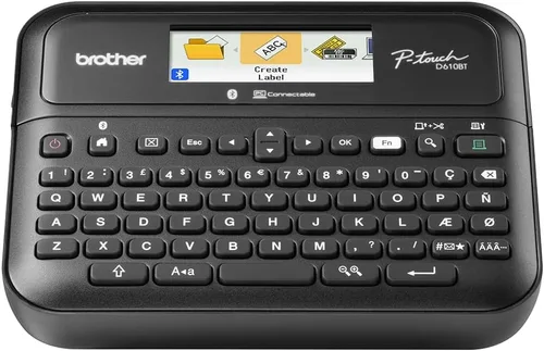 Vista 2 de Brother P-touch PT-D610BT Etiquetadora Profesional Conectada para Negocios Conecta y Crea a través de Bluetooth® en Cintas de Etiqueta TZe