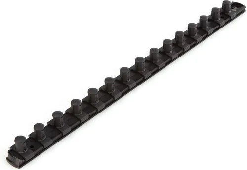 Vista 24 de TEKTON - Llave de tubo de 1/2 pulgada x riel de 33 cm con 10 clips (negro) OSR22210 Fabricado en EE. UU