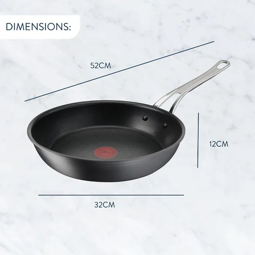 Vista 6 de Tefal Jamie Oliver Cook's Classics - Sartén (11.8 in), aluminio anodizado duro, antiadherente, apto para horno, compatible con inducción, mango