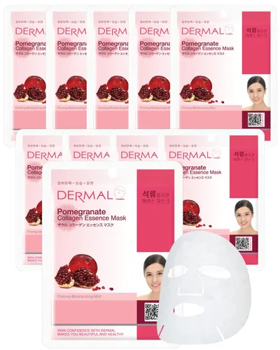 Vista 12 de DERMAL Acai Berry Collagen Essence - Mascarilla facial de 0.81 onzas (0.81 oz), paquete de 10 unidades – Hidratante y reafirmante mantiene la piel