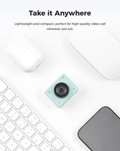 Vista 6 de OBSBOT Meet 2-4K Cámara web para PC con sensor de 1/2", encuadre y enfoque automático con IA, modo belleza, ligera, control por gestos, HDR